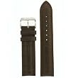 Watch Band Waterproof Leather Straight Cut Strap Brown 18 millimeter