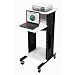Multipurpose Presentation Cart (Ivory/Black) (40.5H x 18W x 30D)