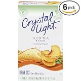 Crystal Light On The Go Peach Tea, 10-Count Boxes (Pack of 6)