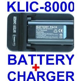 NEEWER® High Quality Wall Charger + Klic-8000 Replacement Battery for MANY Kodak Z Series Digital Cameras!