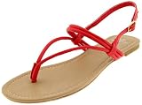 Miss Me Women's Kasana Thong Sandal,Coral,7.5 M US
