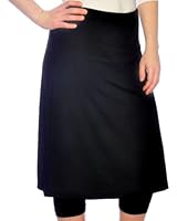 Kosher Casual Women's Modest Knee Length Running Skirt With Leggings