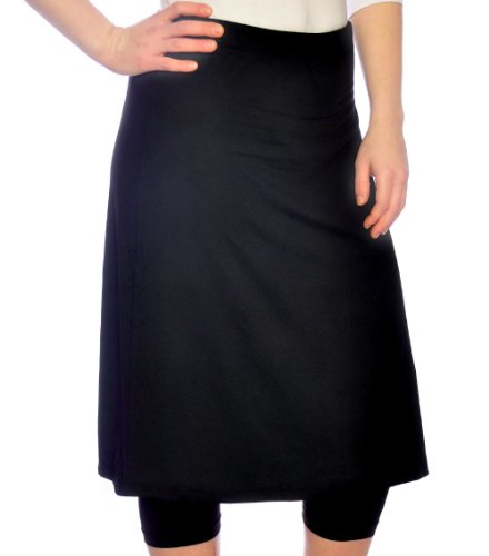Kosher Casual Women's Modest Knee Length Running Skirt With Leggings