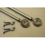 A&F Rod D�cor - NEW Decorative Curtain Rod #61, 66-120 inch, Antique Brass by 