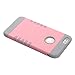 iPhone 6S Plus Case, Pandawell Shock Absorbing Hybrid Defender Armor Rubber Case Cover for Apple iPhone 6S Plus & iPhone 6 Plus 5.5 with Screen Protector & Stylus (Pink/Grey)