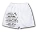 White Boxer Short with And be ye kind one to another, tender-hearted, forgiving one a...