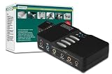 DIGITUS USB2.0 Soundbox 7.1 Kanal S/PDIF in/out gleichzeitige Aufnahme und Wiedergabe Anschluss ueber 3,5mm Buchsen