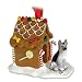 German Shepherd Gingerbread House Dog Christmas Ornament - Black
