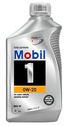 Mobil 1 96995 Synthetic 0W-20 Motor Oil - 1 Quart (Case of 6)