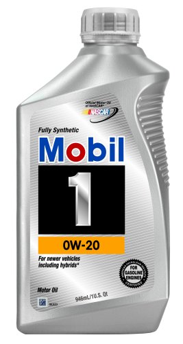 Mobil 1 Synthetic 0W-20 Motor Oil - 1 Quart, Pack of 6