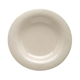 Dansk Edesia Dove Grey Individual Rimmed Pasta Bowl by Dansk