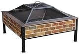 Deeco CP DM6508 SA Southern Heritage Fire Pit with 30 Inch Square Bronze Colored Steel Bowl, Antique Bronze Bowl 41nJMSDUmJL. SL160 Deeco CP DM6508 SA Southern Heritage Fire Pit with 30 Inch Square Bronze Colored Steel Bowl, Antique Bronze Bowl
