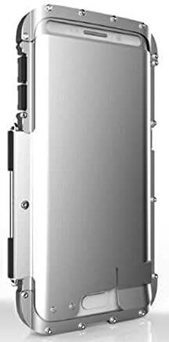 MFNYCN 360 Armor King Iron Man Cool Luxury Metal Aluminum Case Cover for Samsung Galaxy S6 EDGE (Silver)