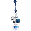 Handcrafted Austrian Crystal Jingle Bells Belly Ring