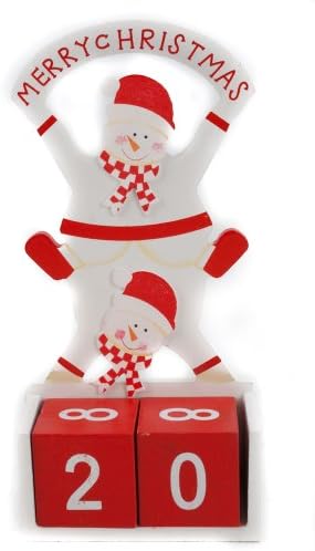 Wooden Santa Christmas Countdown Date Display
