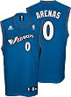 Gilbert Arenas Youth Jersey: adidas Blue Replica #0 Washington Wizards Jersey