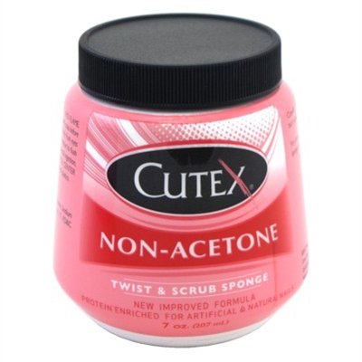 Cutex 7oz Non-Acetone Jar Twist & Scrub Sponge