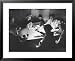 Workers on the Fort Blanding Site Playing a Game of Poker Framed Art Poster Print by Thomas D. Mcavoy, 31x25