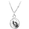 Howling Wolf Pendant Necklace