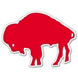 Buffalo Bills NFL red buffalo bumper sticker 5" x 4"