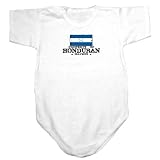 Baby Bodysuit White  Property Of Honduran Nation / Flag Transfer  Honduras Country 0 - 3 Months