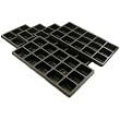5 Tray Inserts Black Charm Bead Travel Display 15 Slot