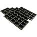5 Tray Inserts Black Charm Bead Travel Display 15 Slot