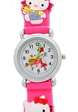 TimerMall OEM - Montre Enfants - Quartz - Caoutchouc - Hello Kitty Cercle Dial Pink Rubber Strap Carto