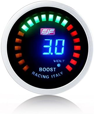 2" 52mm Blue Digital Displayed -1~3bar Boost Car smoke boost Gauges METERS