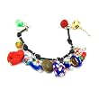 Lucky Charm Bracelet with Carved Cinnabar, Chinese, and Global Symbols