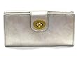 AUTHENTIC COACH HAMPTONS PLATINUM LEATHER SLIM ENVELOPE WALLET 41365