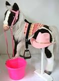Butterscotch S'mores Interactive Horse Saddle Set Pink Indian Gift Set