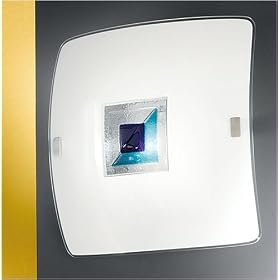 Eglo 88534A Input, Blue, 2-Light Wall Ceiling Light Fixture by Eglo