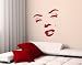 Best Quality Vinyl Wall Sticker Decals - Marilyn Monroe ( Size: 24in x 24in - Color: red ) - No: 1127