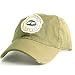 New York Jets Tattered Patch Slouch Fit Baseball Hat - Fatigue Green