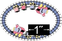 Dollhouse 1:24 Scale Choo Choo Rug Dollhouse Miniature