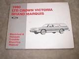 1990 Electrical Vacuum Troubleshooting Manual Ford LTD Crown Victoria/grand Marquis