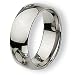 Rounded Polished Titanium Ring (8.0 mm) - Sizes 6-13.5
