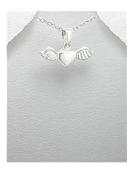 Heart Pendant Necklace In 92.5 Sterling Silver