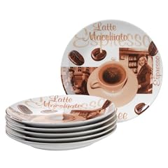 Domestic 922249 6 Dessertteller Latte Macchiato