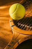 Tennis Ball and Wood Racket - 24