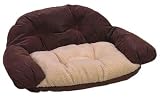 Sofa Dog Bed In Brown Microfiber Suede 24X16