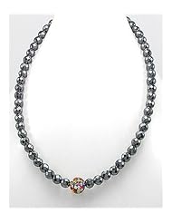Hematite Necklace In 92.5 Sterling Silver