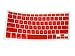Wacces New Red Keyboard Silicone Cover skin for New Macbook Pro Aluminum 13