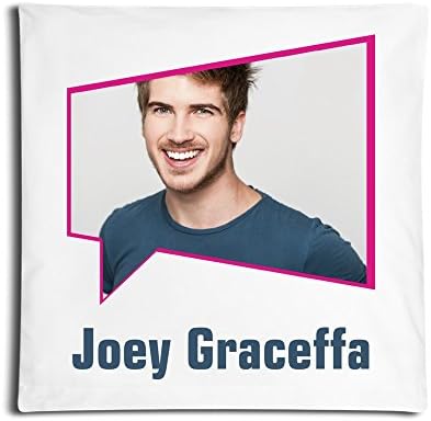 Tom-RSS Joey Graceffa Pillow Cover White Geek 18 X 18-Inch