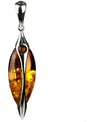 Royal Baltic Amber Sterling Silver Drop Collection Pendant