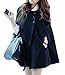 Vangood Women's Wool Tweed Coat Cape Overcoat