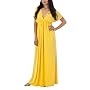 Mossimo® Black Women's Kimono Sleeve Maxi Dress - Yellow