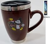 Disney Parks Mickey's Coffee Blend Travel Mug - Disney Parks Exclusive & Limited Availability + BONUS - Single Pack Arabica Coffee Included
