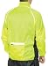Extremely Lightweight. 

Windproof, shower proof and breathable rip-stop fabric. 

High Visible yellow. 
 
Protective lower cut back and cycle-specific design. 

Vertically operated zips for fast-access to rear pockets. 

Compact and versatile, the jacket folds up into its own pocket. 

All round visibility - reflective piping on back pocket.  

Draw string waist. 

Size: Large. 

Fleece lined collar. 

Elastic cuffs. 

Side panel meshed vents. 